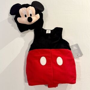 New Disney Mickey Mouse Costume Boys 12-18M Girls Halloween Plush Padded Velcro